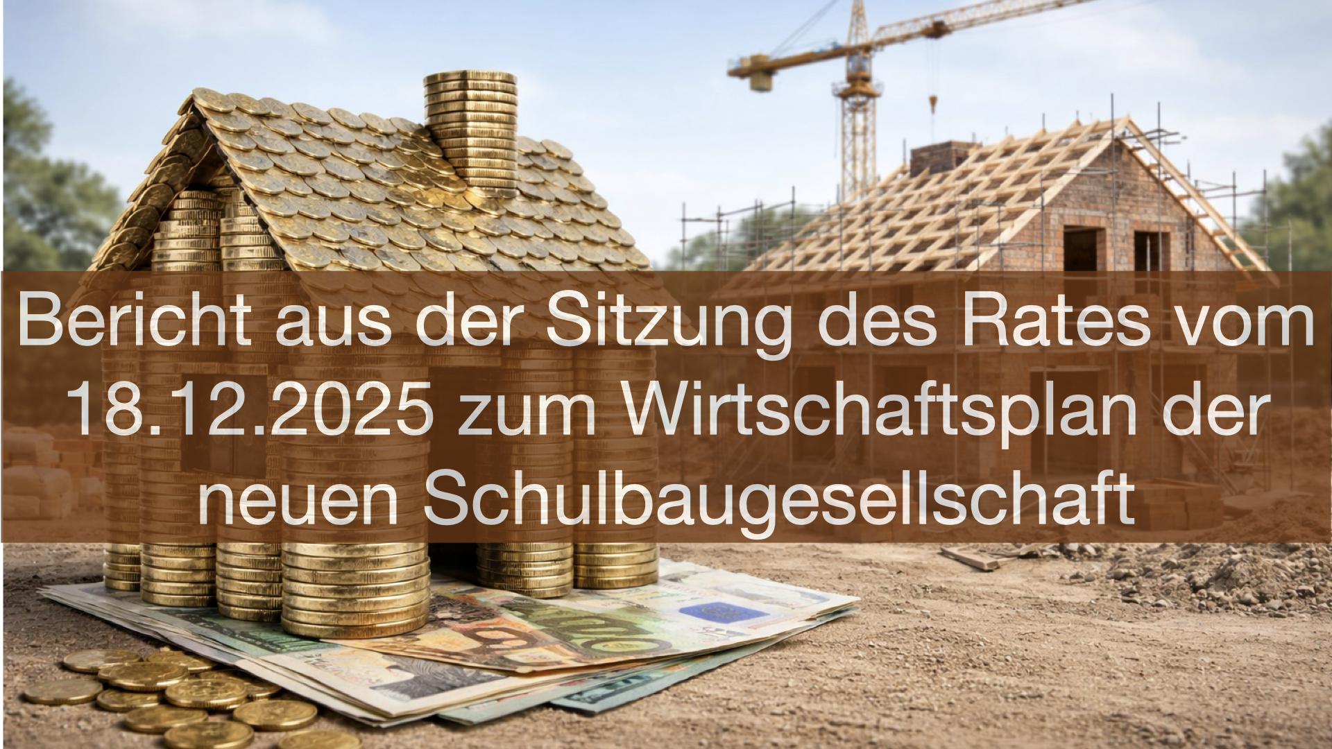 Wirtschaftsplan der Schulbaugesellschaft -Bericht aus dem Rat 18.12.2025  Teil III